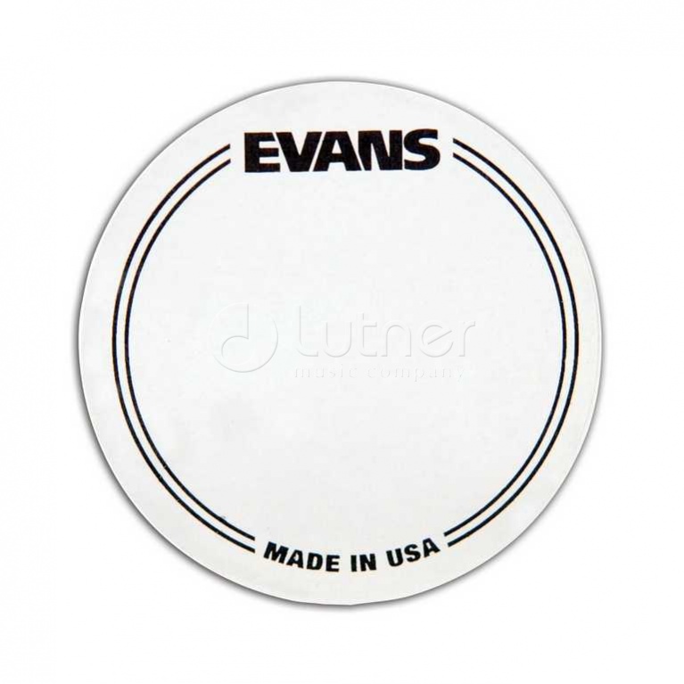 Evans EQPC1 EQ Наклейка на рабочий пластик бас-барабана, прозрачная, одиночная педаль