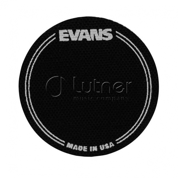 Evans EQPB1 EQ Наклейка на рабочий пластик бас-барабана, черная, одиночная педаль