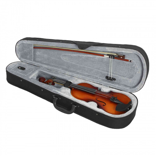 Brahner BV-300 1/8 скрипка в комплекте с кейсом, смычком и подбородником