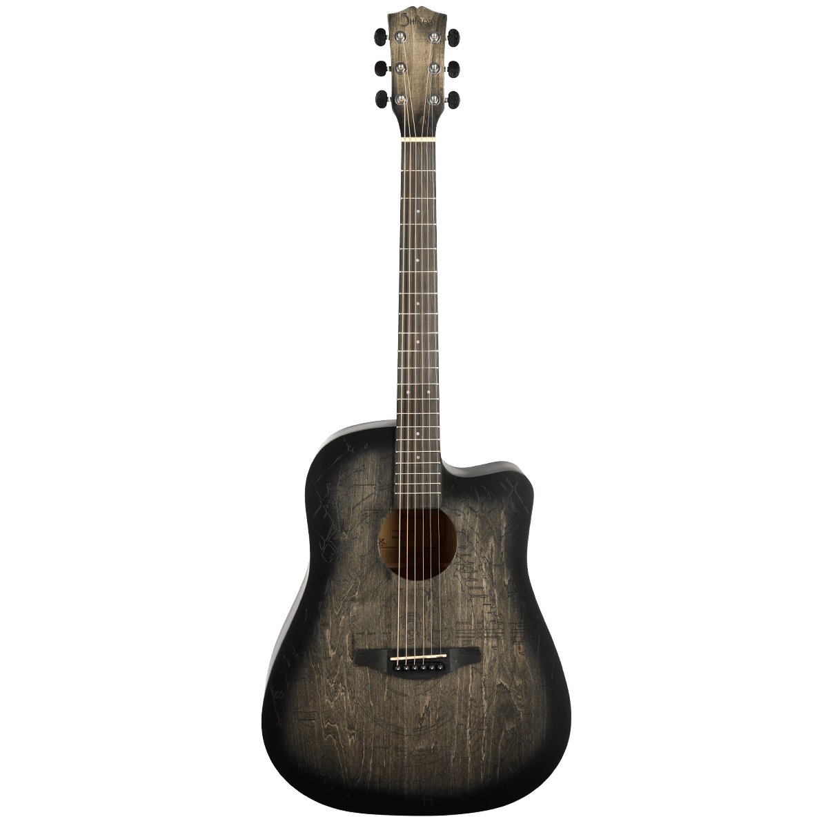 Shinobi D-11/TT гитара акустическая с авторским рисунком