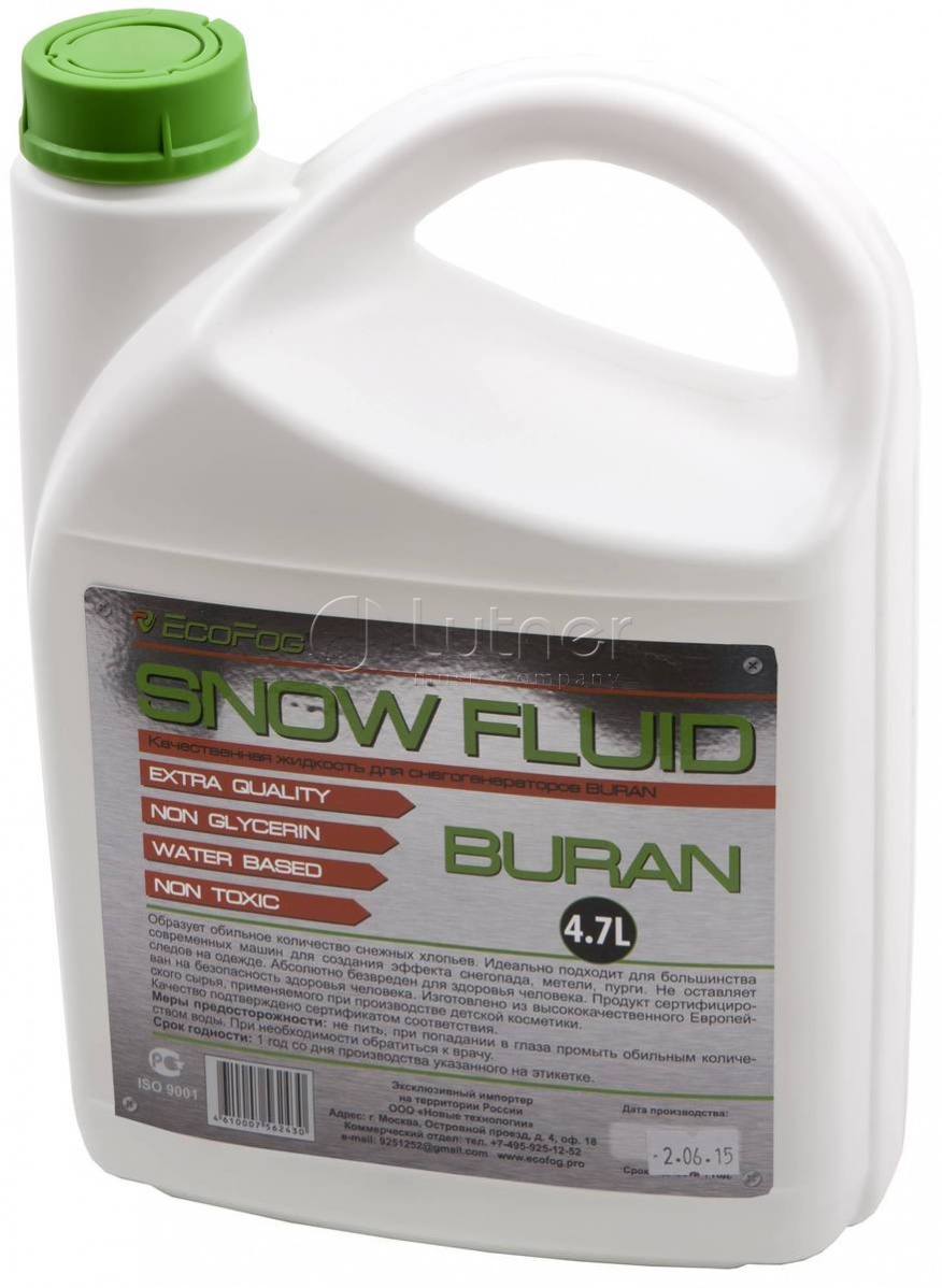 EcoFog EF-Buran жидкость для генераторов снега, водн.основа, 4,7 л