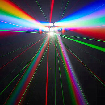Led Star MA-E019 Эффект светодиодный 4в1 бабочка, стробоскоп, лазер зеленый/красный, цветная панель